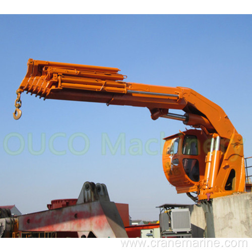 5T Hydraulic Foldable Boom Ship Crane